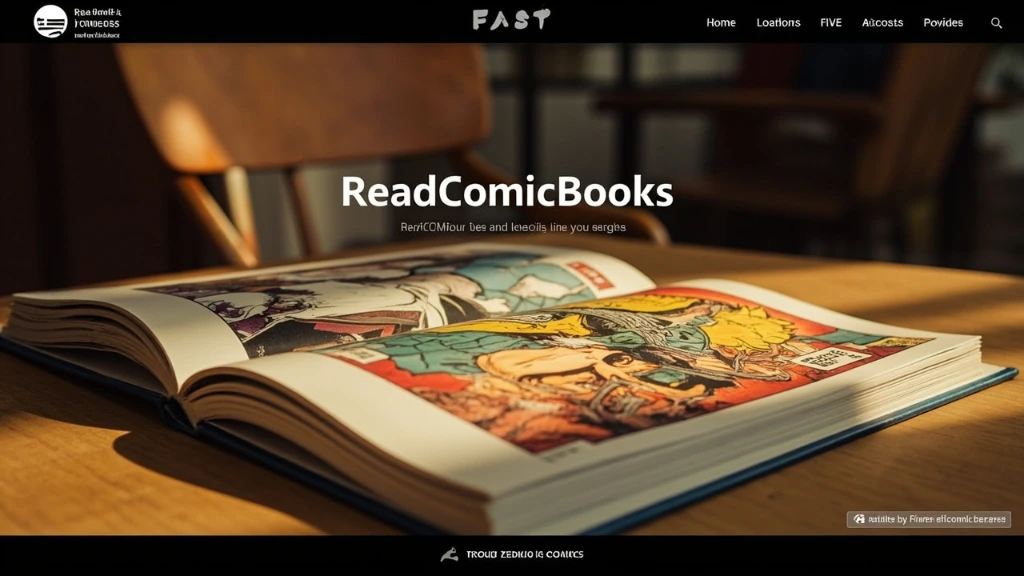 Open comic book spread on a reading desk