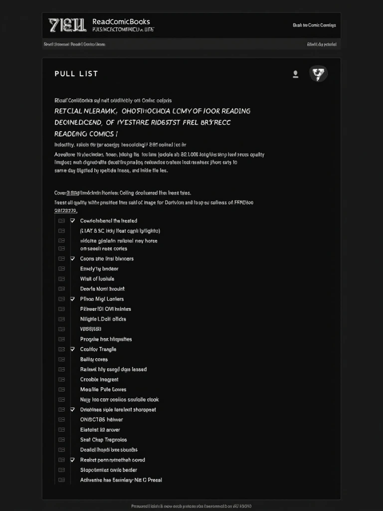 Mockup of the pull list notification interface