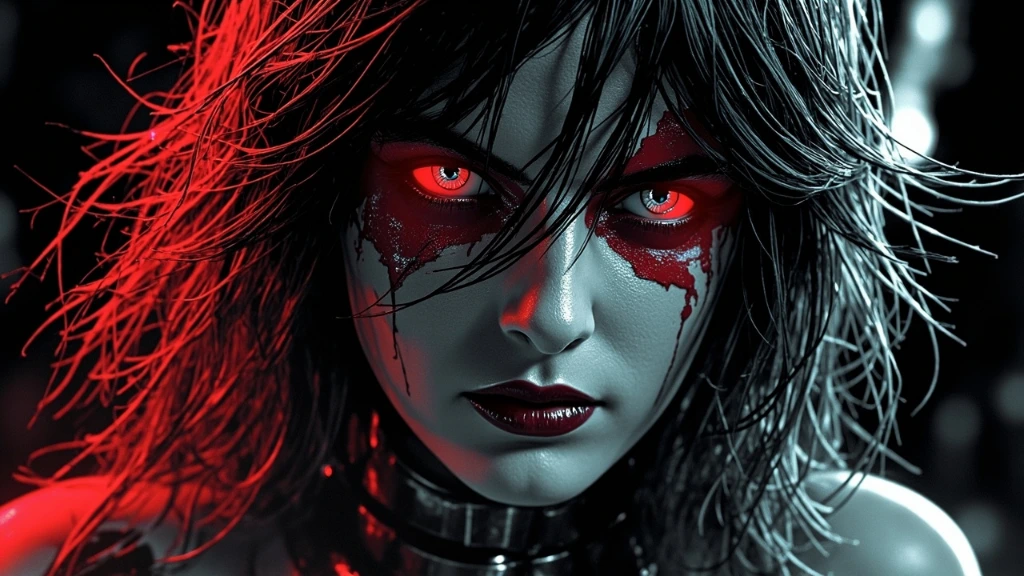 Dark Horse-style comic book cover art
